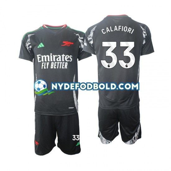 Udebane Trøje Arsenal Calafiori 33 2024-2025 K/Æ Børn(+Shorts)