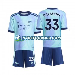 3. Valg Trøje Arsenal Calafiori 33 2024-2025 K/Æ Børn(+Shorts)