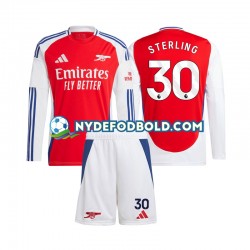 Hjemmebane Trøje Arsenal Raheem Sterling 30 2024-2025 L/Æ Børn(+Shorts)