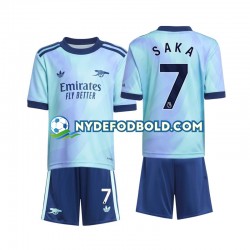 3. Valg Trøje Arsenal Saka 7 2024-2025 K/Æ Børn(+Shorts)