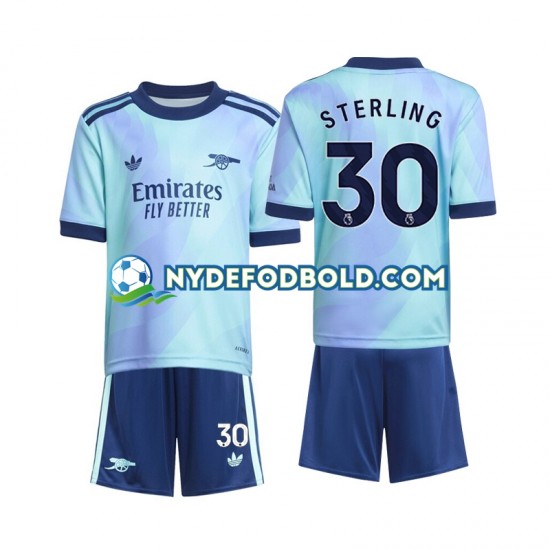 3. Valg Trøje Arsenal Sterling 30 2024-2025 K/Æ Børn(+Shorts)