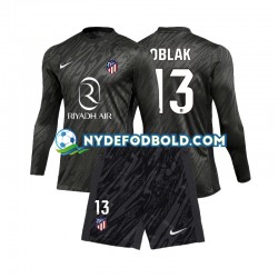 Hjemmebane Trøje Atlético Madrid Målmand Jan Oblak 13 2024-2025 L/Æ Børn(+Shorts)