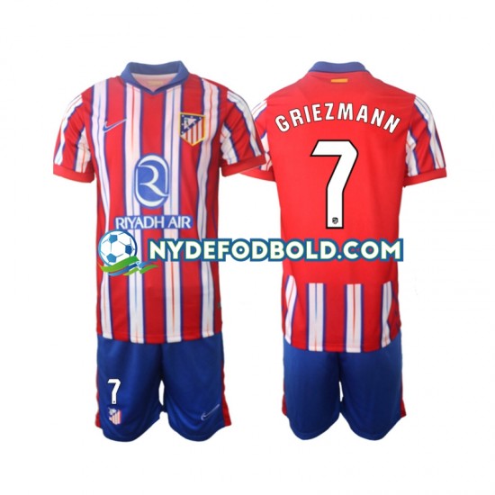 Hjemmebane Trøje Atlético Madrid Griezmann 7 2024-2025 K/Æ Børn(+Shorts)