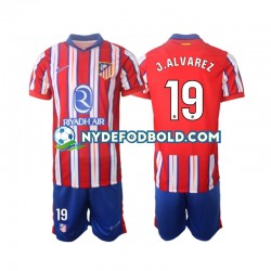 Hjemmebane Trøje Atlético Madrid J.Alvarez 19 2024-2025 K/Æ Børn(+Shorts)