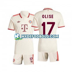 3. Valg Trøje FC Bayern München Olise 17 2024-2025 K/Æ Børn(+Shorts)