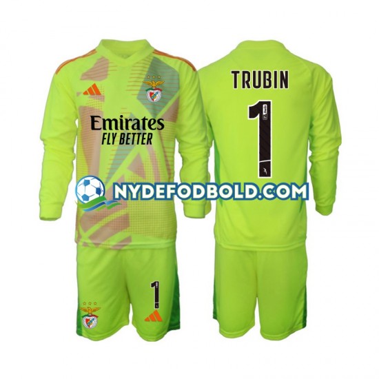 Hjemmebane Trøje Benfica Målmand Anatolij Trubin 1 2024-2025 L/Æ Børn(+Shorts)