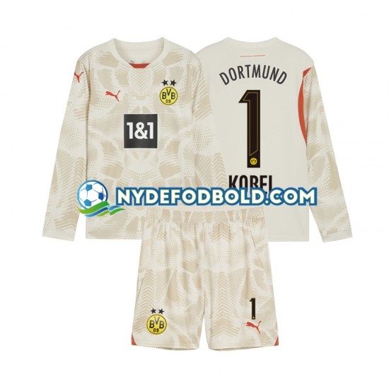 Hjemmebane Trøje Borussia Dortmund Målmand Gregor Kobel 1 2024-2025 L/Æ Børn(+Shorts)
