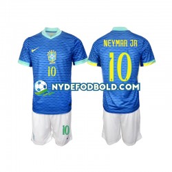 Udebane Trøje Brasilien Neymar JR 10 2024 K/Æ Børn(+Shorts)