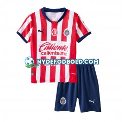 Hjemmebane Trøje Deportivo Guadalajara 2024-2025 K/Æ Børn(+Shorts)