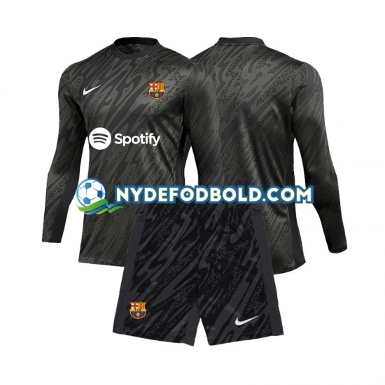 3. Valg Trøje FC Barcelona Målmand 2024-2025 L/Æ Børn(+Shorts)