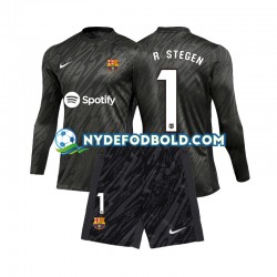 3. Valg Trøje FC Barcelona Målmand Ter Stegen 1 2024-2025 L/Æ Børn(+Shorts)