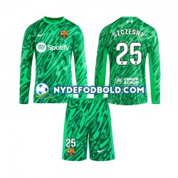 Hjemmebane Trøje FC Barcelona Målmand Wojciech Szczesny 25 2024-2025 L/Æ Børn(+Shorts)