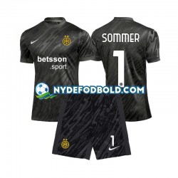 3. Valg Trøje Inter Milan Målmand Yann Sommer 1 2024-2025 K/Æ Børn(+Shorts)