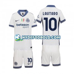 Udebane Trøje Inter Milan Lautaro 10 2024-2025 K/Æ Børn(+Shorts)