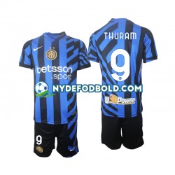Hjemmebane Trøje Inter Milan Marcus Thuram 9 2024-2025 K/Æ Børn(+Shorts)