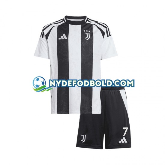 Hjemmebane Trøje Juventus Cristiano Ronaldo 7 2024-2025 K/Æ Børn(+Shorts)