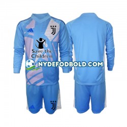 Hjemmebane Trøje Juventus Målmand Blå 2024-2025 L/Æ Børn(+Shorts)