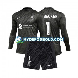 Hjemmebane Trøje Liverpool Målmand Alisson Becker 1 2024-2025 L/Æ Børn(+Shorts)