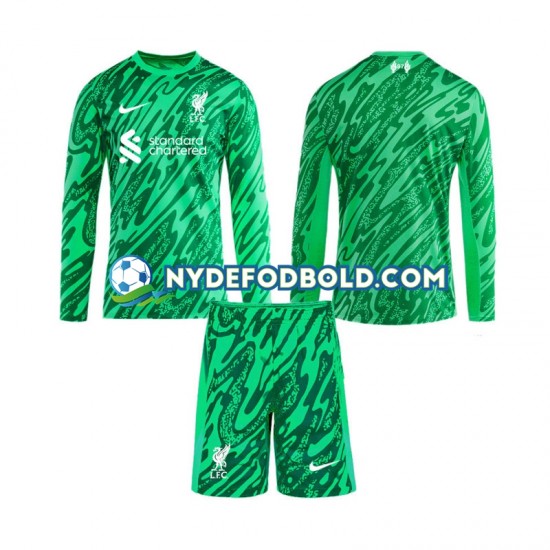 Udebane Trøje Liverpool Målmand 2024-2025 L/Æ Børn(+Shorts)