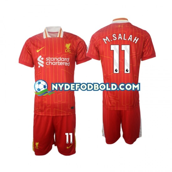 Hjemmebane Trøje Liverpool M.Salah 11 2024-2025 K/Æ Børn(+Shorts)
