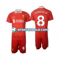 Hjemmebane Trøje Liverpool Szoboszlai 8 2024-2025 K/Æ Børn(+Shorts)