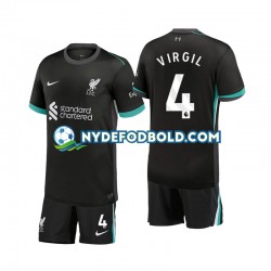 Udebane Trøje Liverpool Virgil 4 2024-2025 K/Æ Børn(+Shorts)