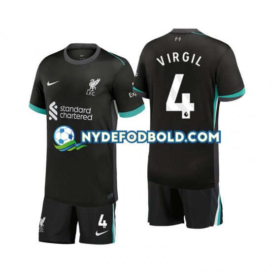 Udebane Trøje Liverpool Virgil 4 2024-2025 K/Æ Børn(+Shorts)