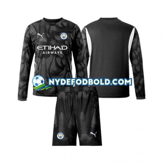 4. Valg Trøje Manchester City Målmand 2024-2025 L/Æ Børn(+Shorts)
