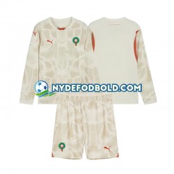 Udebane Trøje Marokko Målmand 2024 L/Æ Børn(+Shorts)