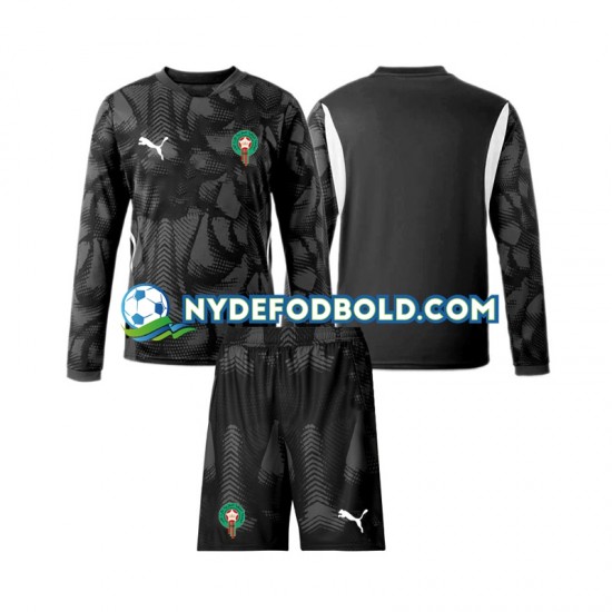 3. Valg Trøje Marokko Målmand 2024 L/Æ Børn(+Shorts)