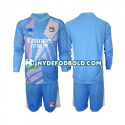 3. Valg Trøje Olympique Lyon Målmand Blå 2024-2025 L/Æ Børn(+Shorts)