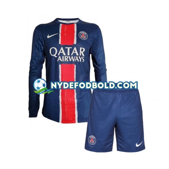 Hjemmebane Trøje Paris Saint-Germain 2024-2025 L/Æ Børn(+Shorts)
