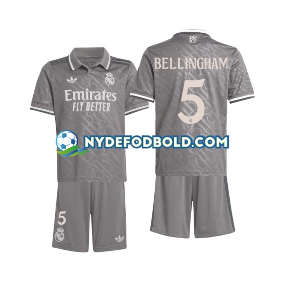 3. Valg Trøje Real Madrid Bellingham 5 2024-2025 K/Æ Børn(+Shorts)