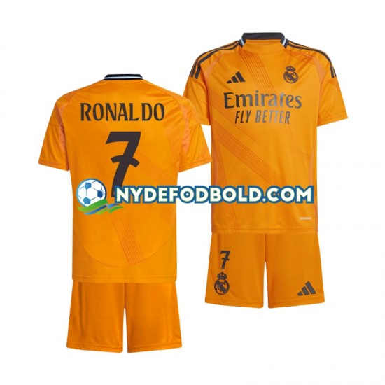 Udebane Trøje Real Madrid Cristiano Ronaldo 7 2024-2025 K/Æ Børn(+Shorts)
