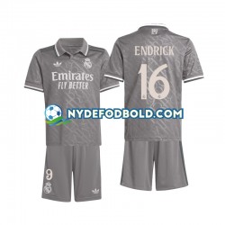 3. Valg Trøje Real Madrid Endrick 16 2024-2025 K/Æ Børn(+Shorts)