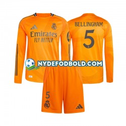 Udebane Trøje Real Madrid Jude Bellingham 5 2024-2025 L/Æ Børn(+Shorts)