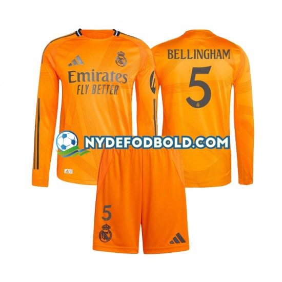 Udebane Trøje Real Madrid Jude Bellingham 5 2024-2025 L/Æ Børn(+Shorts)