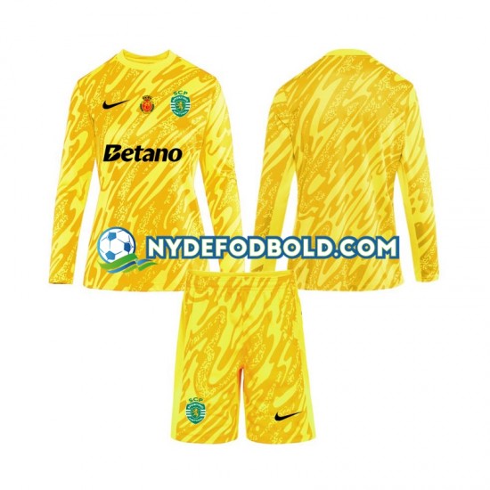 3. Valg Trøje Sporting CP Målmand 2024-2025 L/Æ Børn(+Shorts)